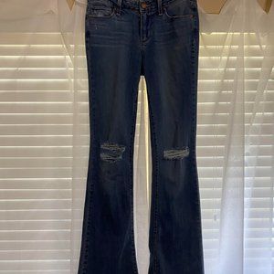 Paige Denim Low Rise Flare Jeans